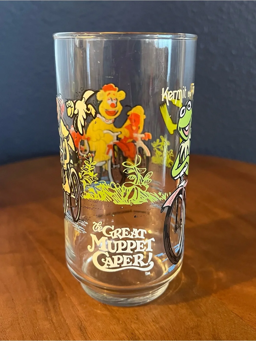 The Great Muppet Caper Kermit The Frog McDonalds Collectible Glass